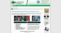 Desktop Screenshot of bbcfasteners.com