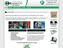 Tablet Screenshot of bbcfasteners.com